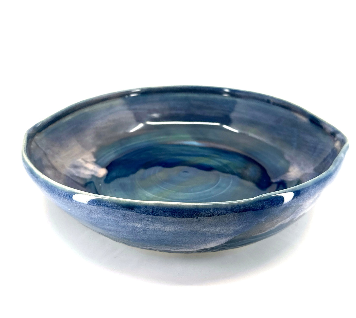 Blue Watercolor Serving Bowl