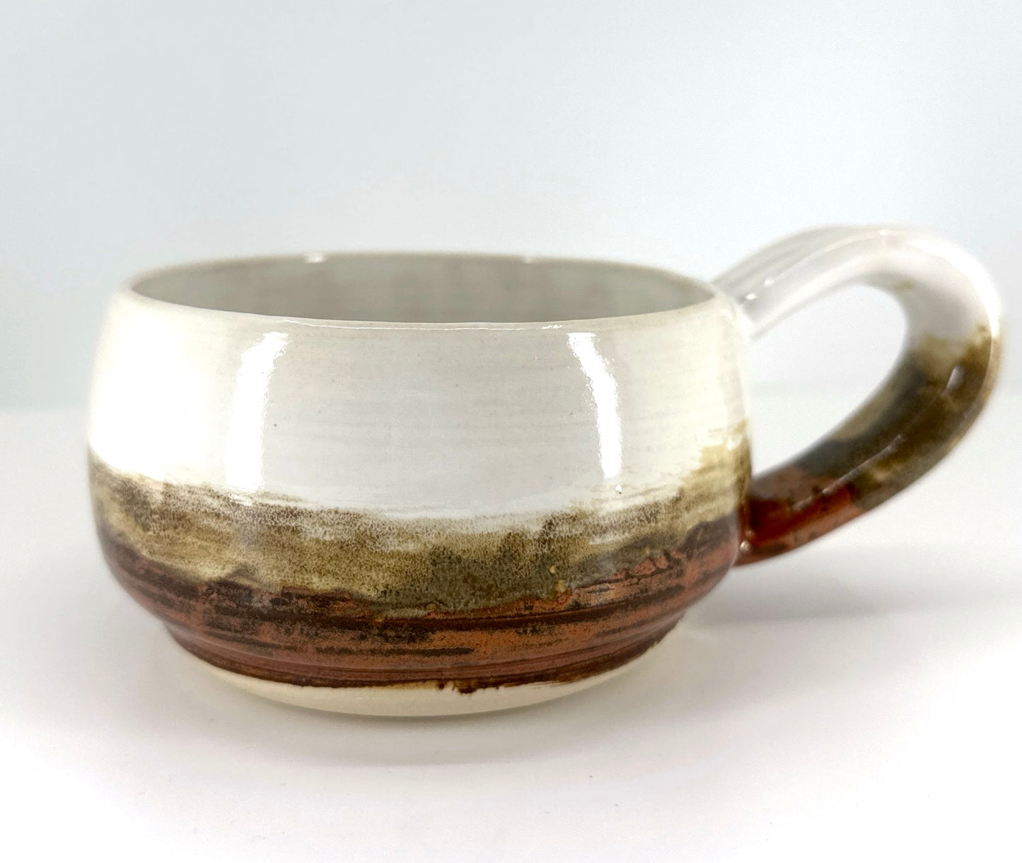 Cappuccino Mug - White Copper